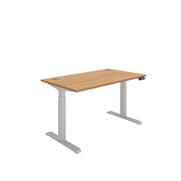 [COREDM1480CPBCHSV] Office Rectangular Dual Motor Sit Stand Desk  (FSC) | 1400X800 | Beech/Silver