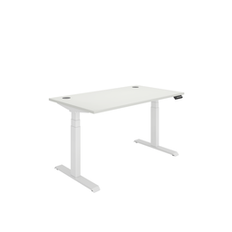 [COREDM1480CPWHTWH] Office Rectangular Dual Motor Sit Stand Desk  (FSC) | 1400X800 | White/White