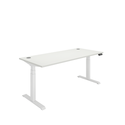 [COREDM1880CPWHTWH] Office Rectangular Dual Motor Sit Stand Desk  (FSC) | 1800X800 | White/White