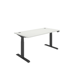 [COREDM1680CPWHTBK] Office Rectangular Dual Motor Sit Stand Desk  (FSC) | 1600X800 | White/Black