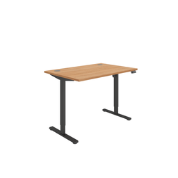 [CORESM1280CPBCHBK] Office Rectangular Single Motor Sit Stand Desk  (FSC) | 1200X800 | Beech/Black