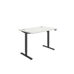 [CORESM1280CPWHTBK] Office Rectangular Single Motor Sit Stand Desk  (FSC) | 1200X800 | White/Black