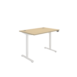 [CORESM1280CPOKWH] Office Rectangular Single Motor Sit Stand Desk  (FSC) | 1200X800 | Oak/White