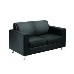 [OF0301BK] Iceberg Leather Faced Sofa