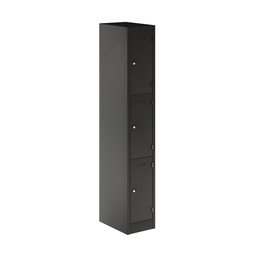 [PEDS1830453-AA3] Primary 3 Door Single Locker Column | 300X450X1800 | Anthracite Grey