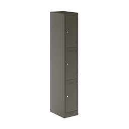 [PEDS1830453-AN9] Primary 3 Door Single Locker Column | 300X450X1800 | Slate