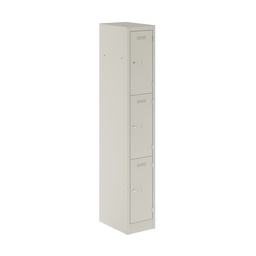 [PEDS1830453-AV7] Primary 3 Door Single Locker Column | 300X450X1800 | Light Grey