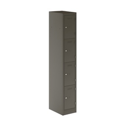 [PEDS1830454-AN9] Primary 4 Door Single Locker Column | 300X450X1800 | Slate