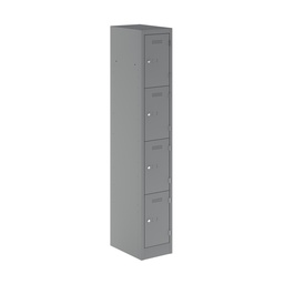 [PEDS1830454-ARN] Primary 4 Door Single Locker Column | 300X450X1800 | Silver