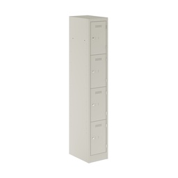 [PEDS1830454-AV7] Primary 4 Door Single Locker Column | 300X450X1800 | Light Grey