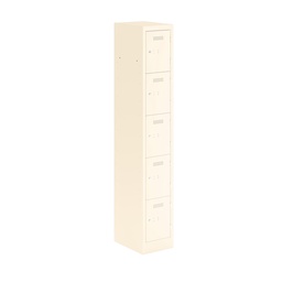 [PEDS1830455-AB9] Primary 5 Door Single Locker Column | 300X450X1800 | Chalk