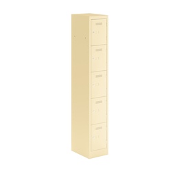 [PEDS1830455-AV8] Primary 5 Door Single Locker Column | 300X450X1800 | Beige