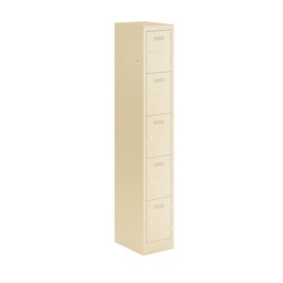 [PEDS1830455-AV6] Primary 5 Door Single Locker Column | 300X450X1800 | Cream