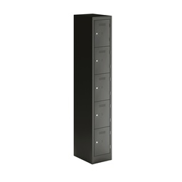 [PEDS1830455-AA3] Primary 5 Door Single Locker Column | 300X450X1800 | Anthracite Grey