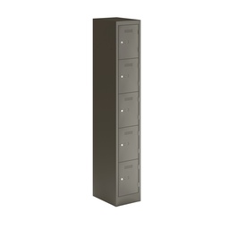 [PEDS1830455-AN9] Primary 5 Door Single Locker Column | 300X450X1800 | Slate