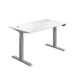 [ECSS1880CPWHSV] Economy Sit Stand Desk (FSC) | 1800 X 800 | White/Silver | 