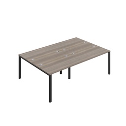 [CB1280CPGOBK/4P] CB Bench with Cable Ports: 4 Person (FSC) | 1200 x 800 | Grey Oak/Black | 