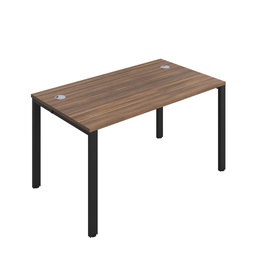 [CB1480CPDWBK/1P] CB Bench with Cable Ports: 1 Person (FSC) | 1400 x 800 | Dark Walnut/Black | 