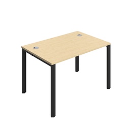 [CB1280CPMABK/1P] CB Bench with Cable Ports: 1 Person (FSC) | 1200 x 800 | Maple/Black | 