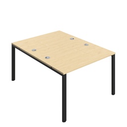 [CB1280CPMABK/2P] CB Bench with Cable Ports: 2 Person (FSC) | 1200 x 800 | Maple/Black | 