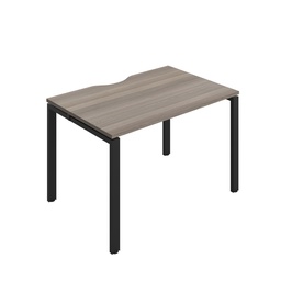 [CB1280COGOBK/1P] CB Bench with Cut Out: 1 Person (FSC) | 1200 x 800 | Grey Oak/Black | 