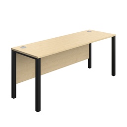 [GP1860RECMABK] Goal Post Rectangular Desk (FSC) | 1800X600 | Maple/Black | 