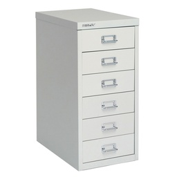 [H29/6NLG/G] Bisley 6 Drawer Home 29 Series Steel Multidrawer - Goose Grey