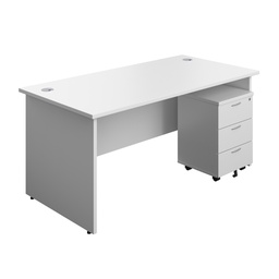 Panel Rectangular Desk & Pedestal Bundle (FSC)