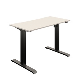 [OKO2WHBK] Okoform Heated Single Motor Height Adjustable Desk (FSC) | 1200X600 | White/Black | 