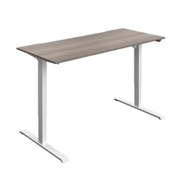 [OKOPRO1880GOWH] Okoform Heated Dual Motor Height Adjustable Desk (FSC) | 1800X800 | Grey Oak/White | 