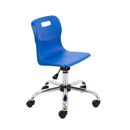 Titan Swivel Junior Chair with Plastic Base and Glides Size 3-4