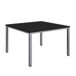 [ZFIMT1212BKSV] Fraction Infinity Square Meeting Table (FSC) | 1200 X 1200 | Black/Silver