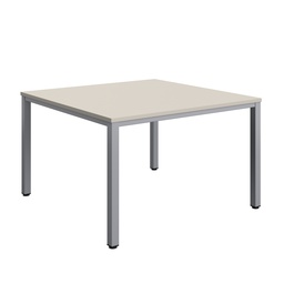 [ZFIMT1212GRYSV] Fraction Infinity Square Meeting Table (FSC) | 1200 X 1200 | Grey/Silver