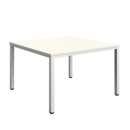 [ZFIMT1212WHTWH] Fraction Infinity Square Meeting Table (FSC) | 1200 X 1200 | White/White