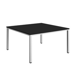 [ZFIMT1414BKWH] Fraction Infinity Square Meeting Table (FSC) | 1400 X 1400 | Black/White