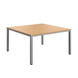 [ZFIMT1414BSV] Fraction Infinity Square Meeting Table (FSC) | 1400 X 1400 | Ellmau Beech/Silver