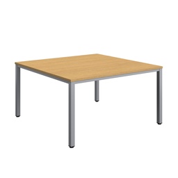 [ZFIMT1414SOSV] Fraction Infinity Square Meeting Table (FSC) | 1400 X 1400 | Sorano Oak/Silver