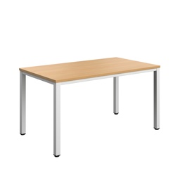 [ZFIMT1480BWH] Fraction Infinity Rectangular Meeting Table (FSC) | 1400 X 800 | Ellmau Beech/White