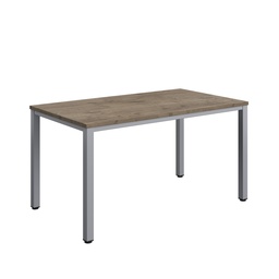 [ZFIMT1480GNOSV] Fraction Infinity Rectangular Meeting Table (FSC) | 1400 X 800 | Grey Nebraska Oak/Silver