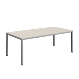 [ZFIMT2010GRYSV] Fraction Infinity Rectangular Meeting Table (FSC) | 2000 X 1000 | Grey/Silver