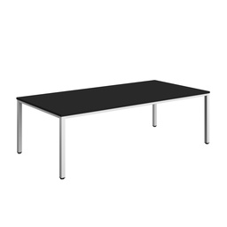 [ZFIMT2412BKWH] Fraction Infinity Rectangular Meeting Table (FSC) | 2400 X 1200 | Black/White