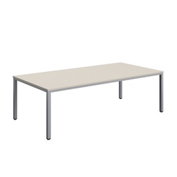 [ZFIMT2412GRYSV] Fraction Infinity Rectangular Meeting Table (FSC) | 2400 X 1200 | Grey/Silver