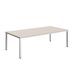 [ZFIMT2412GRYWH] Fraction Infinity Rectangular Meeting Table (FSC) | 2400 X 1200 | Grey/White