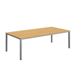 [ZFIMT2412SOSV] Fraction Infinity Rectangular Meeting Table (FSC) | 2400 X 1200 | Sorano Oak/Silver