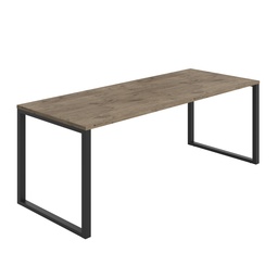 [PCTH2000BGNO] Picnic High Table (FSC) | 2000X800 | Grey Nebraska Oak/Black