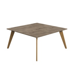 [ZPLA1616SGNO] Plateau Square Table (FSC) | 1600mm | Grey Nebraska Oak