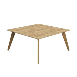 [ZPLA1616SNNO] Plateau Square Table (FSC) | 1600mm | Natural Nebraska Oak