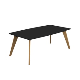 [ZPLA2010BBK] Plateau Barrel Table (FSC) | 2000 X 1000 | Black