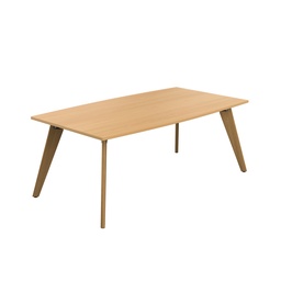 [ZPLA2010BB] Plateau Barrel Table (FSC) | 2000 X 1000 | Ellmau Beech