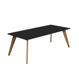 [ZPLA2210RBK] Plateau Rectangular Table (FSC) | 2200 X 1000 | Black